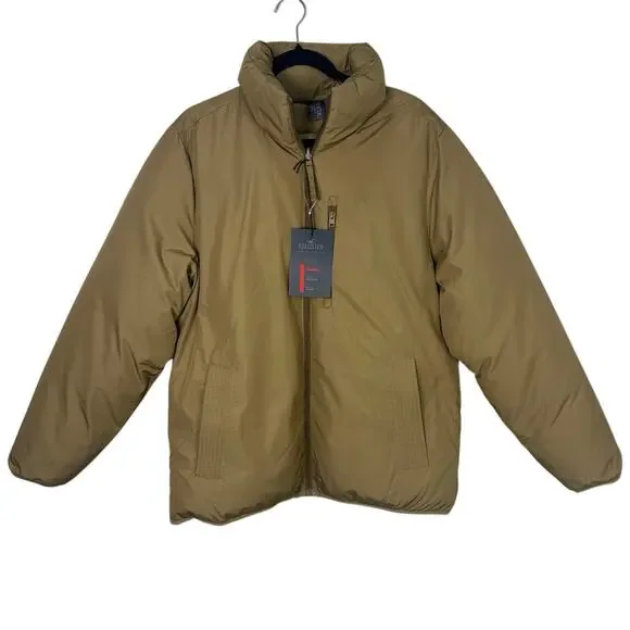 Hollister NWT Men Ultimate Collection Reversible Brown Puffer Jacket size Large - Picture 5 of 12